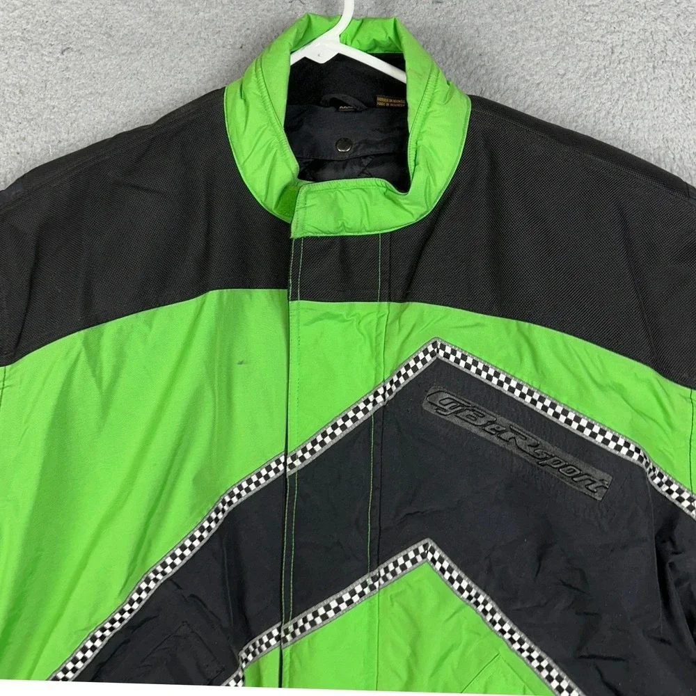 Hein Gericke Speedware Jacket Mens 3XL Green Motorcycle Padded Removable Lining